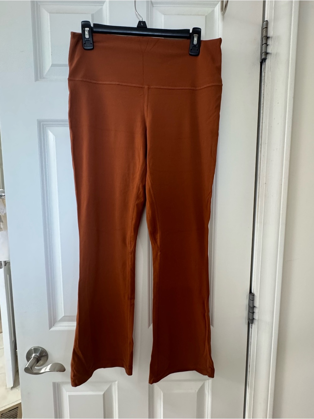 lululemon Align Groove Flare Rust-Orange High-Waist Leggings